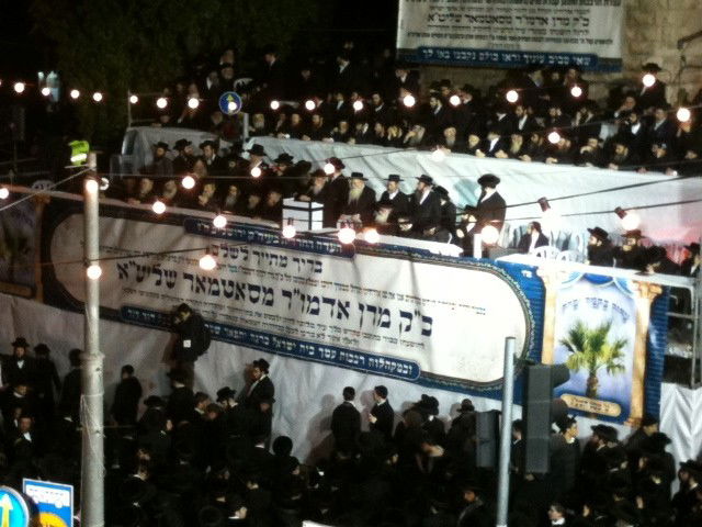 קבלת הפנים לאדמו"ר מסאטמר