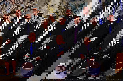 נציגי המפלגות לאחר ההשבעה