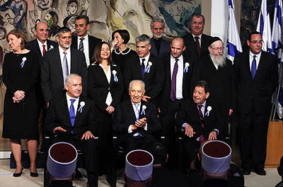 נציגי המפלגות לאחר ההשבעה