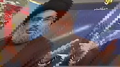 נסראללה, מתוך הטלוויזיה הלבנונית