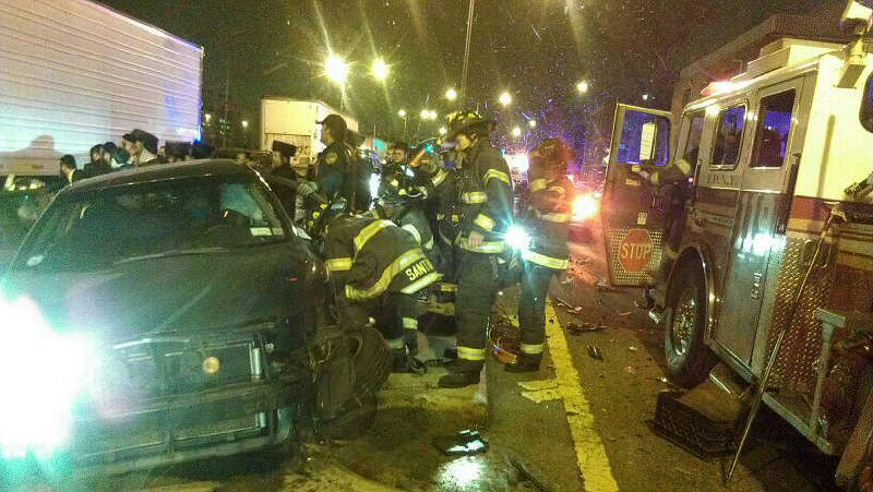 זירת התאונה בווילאמסבורג