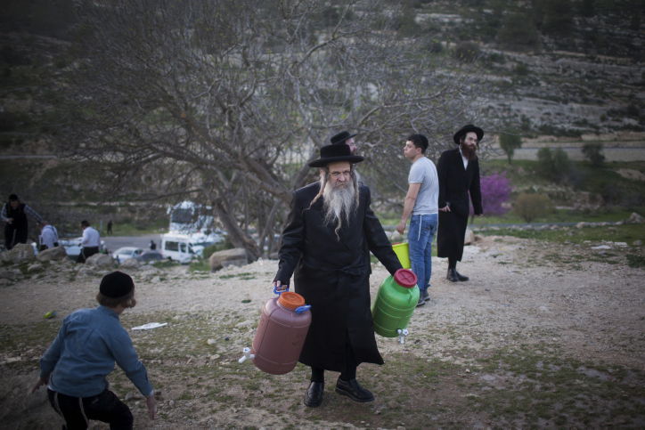 תיעוד ערב חג: שאיבת מים שלנו