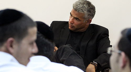 לפיד עם חרדים