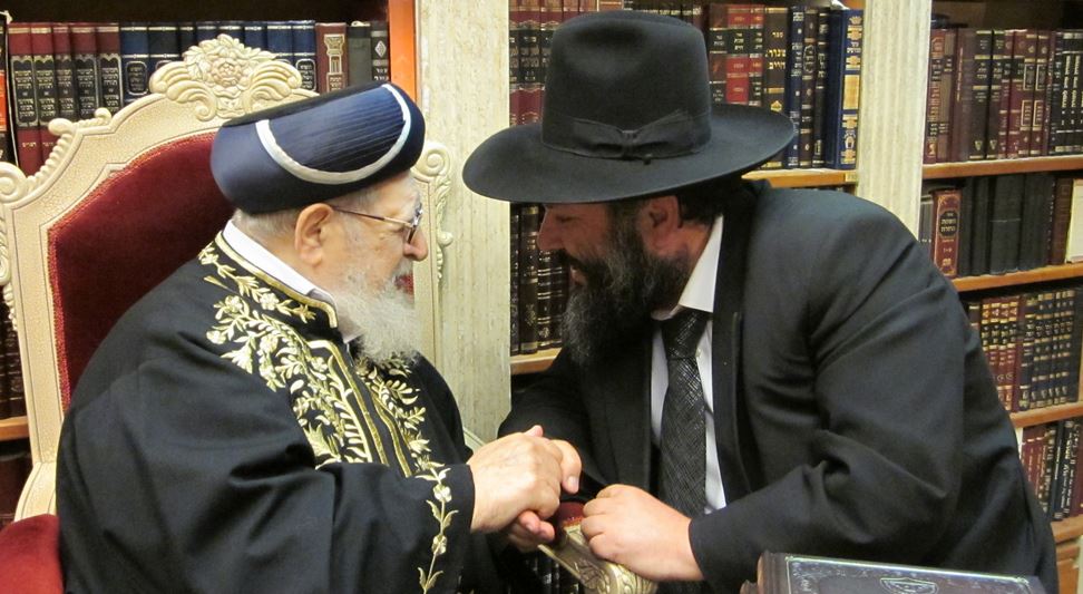 הרב נסים דרעי וגאון הרב עובדיה יוסף