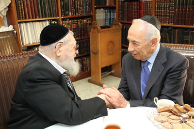 הנשיא אצל הגר"ע יוסף, הבוקר