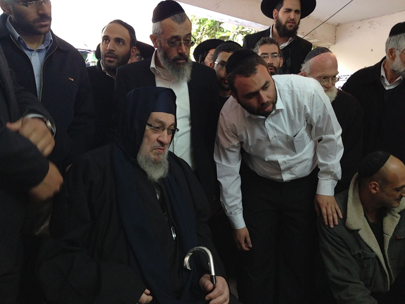 יום של ניחומים בבית הרב יעקב יוסף ע"ה