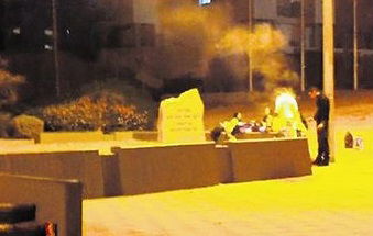 אשדוד: צעירים עשו 'על האש' באתר הנצחה לחללי חיל הים