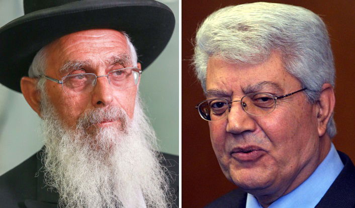 דוד לוי והרב יעקב אריאל