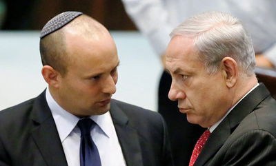 נתניהו ובנט במליאה, אמש