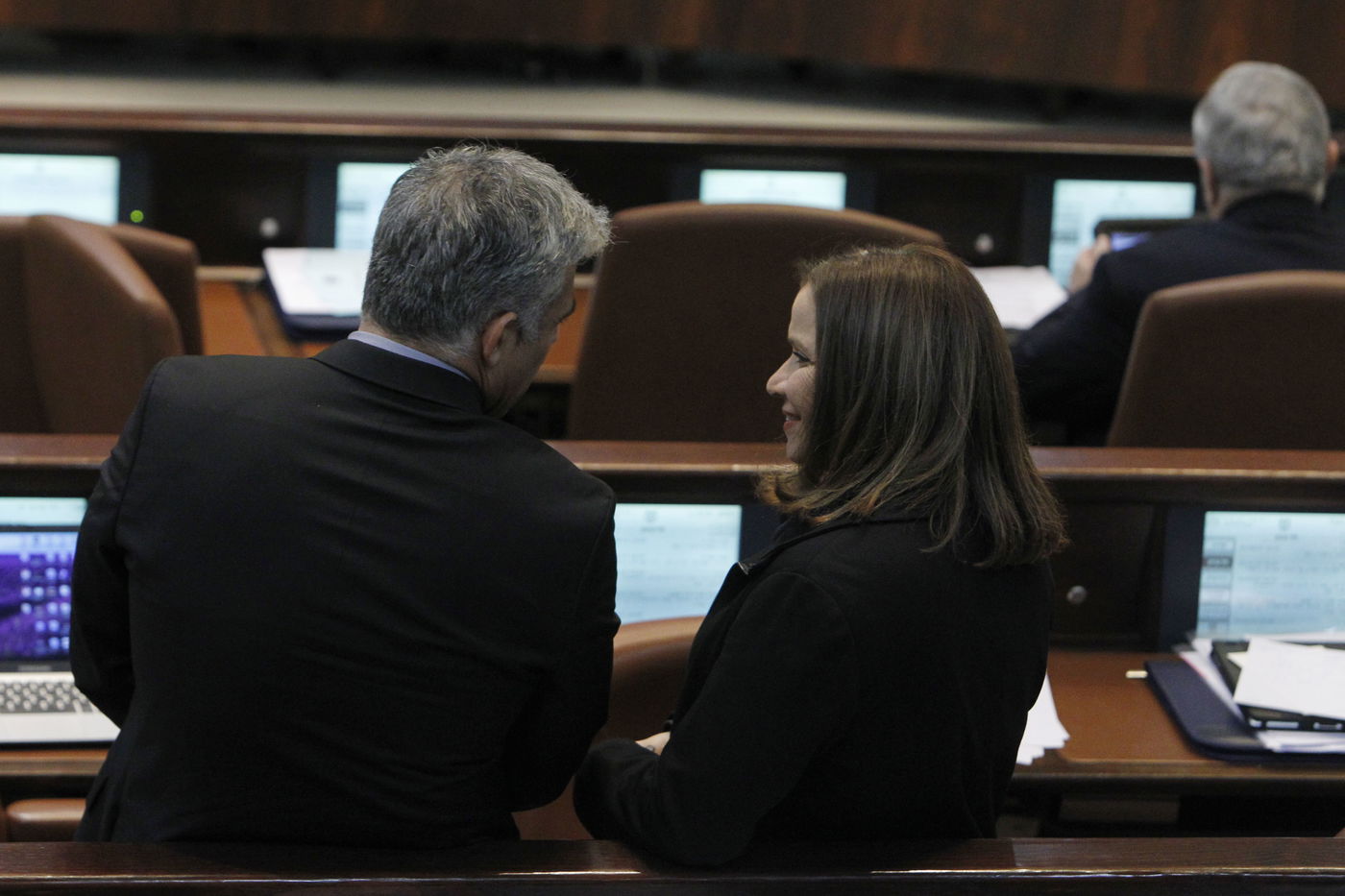 גלריה: מליאת הכנסת בעת השתלחות לפיד בחרדים