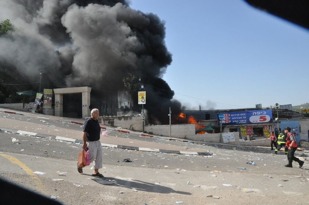 באמצע ההילולה: שריפת ענק במירון