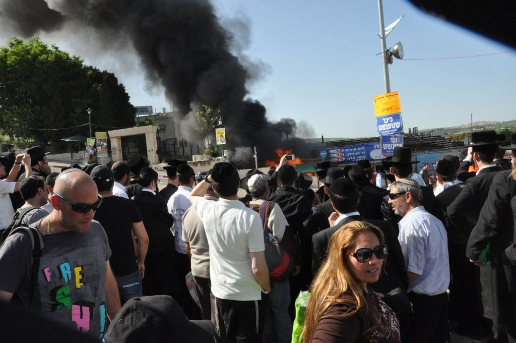 באמצע ההילולה: שריפת ענק במירון