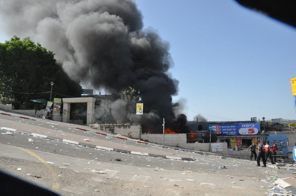 באמצע ההילולה: שריפת ענק במירון