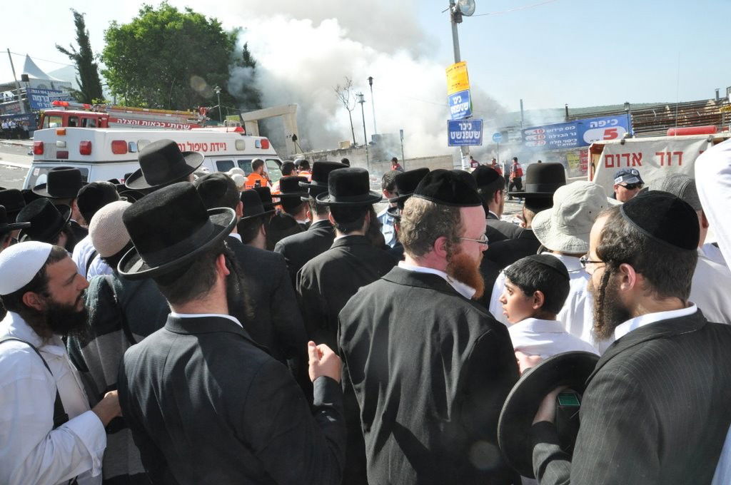 באמצע ההילולה: שריפת ענק במירון