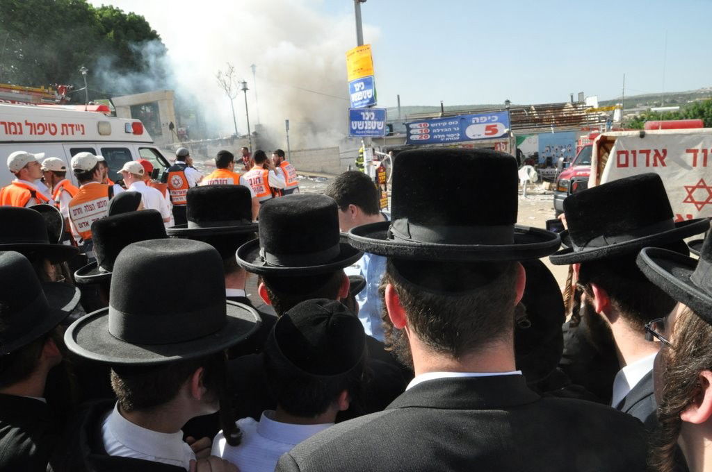 באמצע ההילולה: שריפת ענק במירון