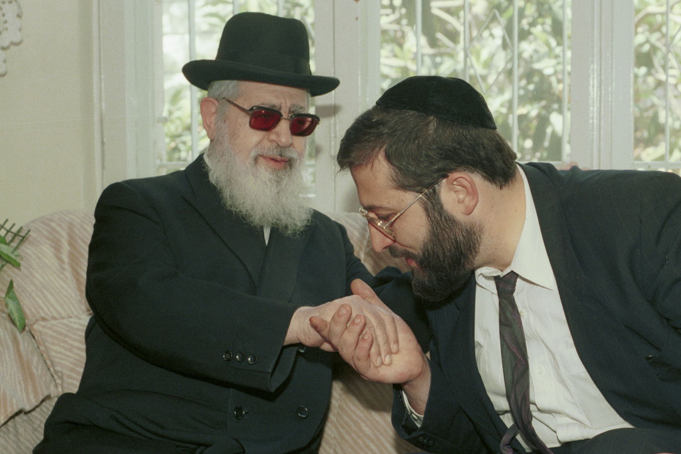 דרעי בכהונה הראשונה כיו"ר ש"ס, עם הגר"ע יוסף