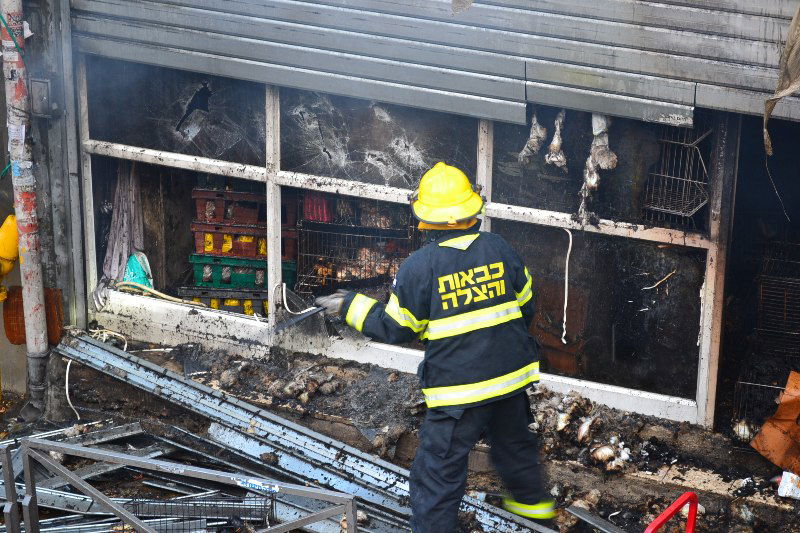 שריפה בשכונת גאולה: נזק כבד נגרם לבניין