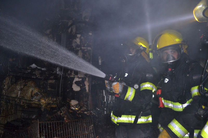 שריפה בשכונת גאולה: נזק כבד נגרם לבניין