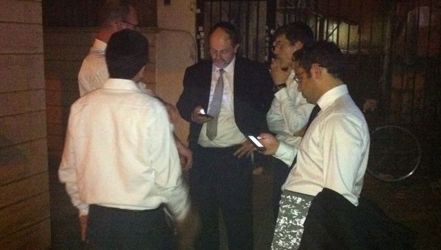 מנכ"ל יתד נאמן, יעקב לבין, סמוך למשרדי העיתון. ההנהלה הישנה הודחה במפתיע