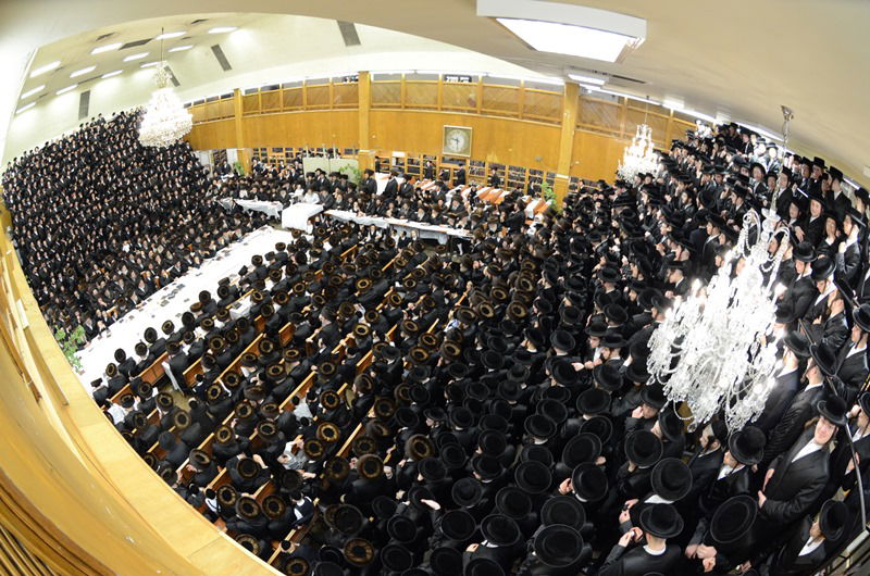 גלריה: אלפים בטיש נעילת החג בסאטמר