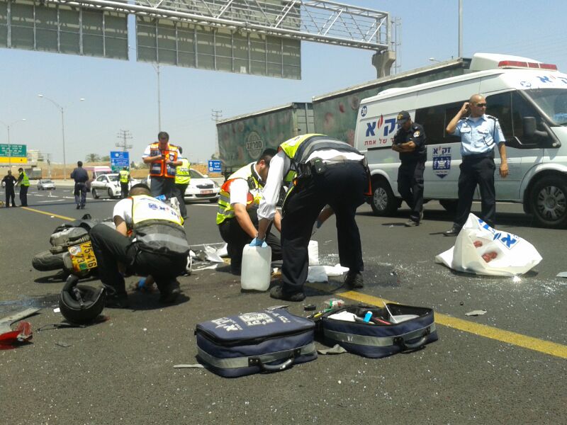 טרגדיה: בחור חרדי רוכב אופנוע נהרג בתאונה קשה