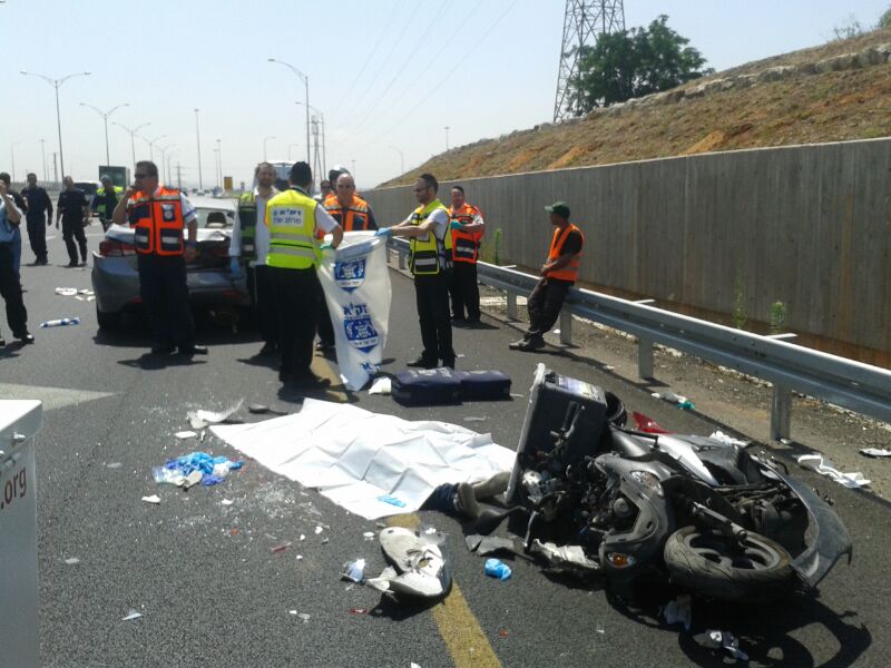 טרגדיה: בחור חרדי רוכב אופנוע נהרג בתאונה קשה