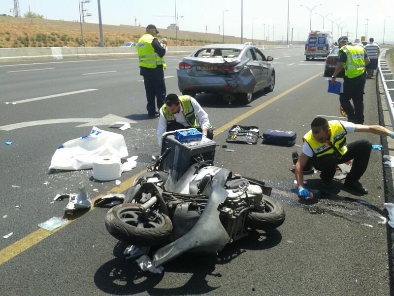 טרגדיה: בחור חרדי רוכב אופנוע נהרג בתאונה קשה