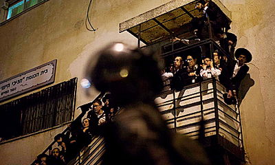 כוחות משטרה במאה שערים בשבוע שעבר