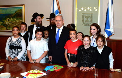 נתניהו פגש ילדים בעלי צרכים מיוחדים: "שתישארו תמיד שמחים ומאושרים"