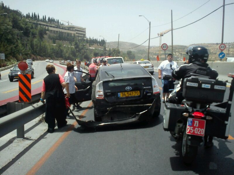 כביש 1: תאונת שרשרת עם ראש השב"כ יורם כהן
