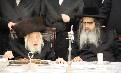 האדמו"ר מהר"י מסאטמר בשמחת סקולען • תמונות