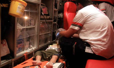 ב"ב: תינוק כבן שנה נפגע ממשאית, מצבו בינוני