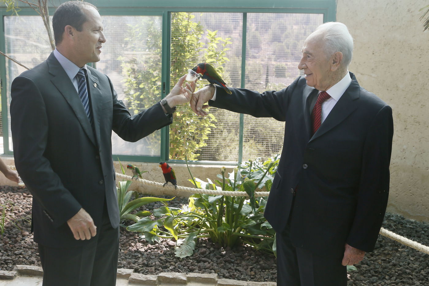 צפו: איזו מתנה קיבל הנשיא שמעון פרס מהפילה