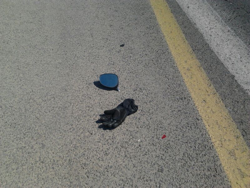 רוכב אופנוע החליק על כתם שמן ונהרג • תמונות