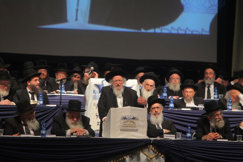 יום יארצייט ראשון לגרי"ש אלישיב: המונים בעצרת