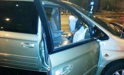 רכב האדמו"ר שנפגע בתאונה