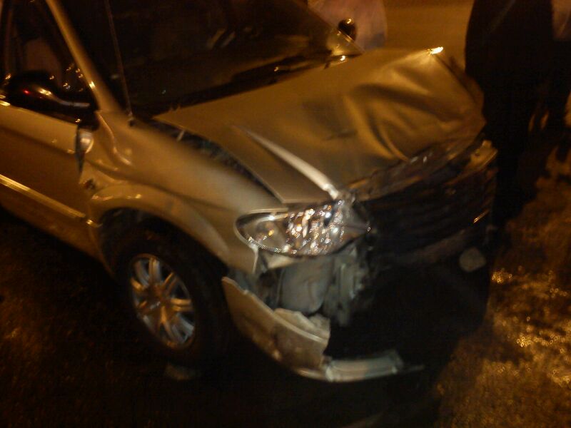 רכב האדמו"ר מתולדות אהרון נפגע בתאונה • תיעוד