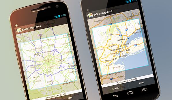 גוגל מפות לאנדרואיד