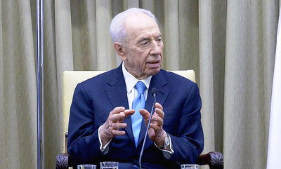 יגנה תקיפות החיילים החרדים. הנשיא שמעון פרס