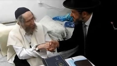 הרב דוד לאו בביקור אצל הגראי"ל שטיינמן • וידאו בלעדי