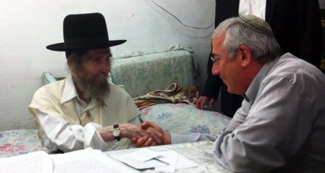 יהודה פינסקי עם מרן הגראי"ל שטיינמן