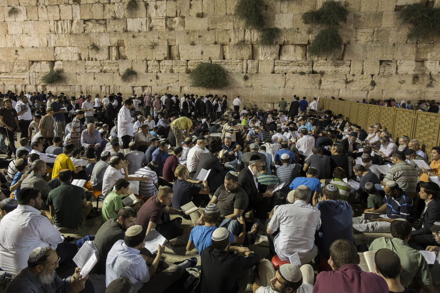 עַל הַר-צִיּוֹן שֶׁשָּׁמֵם: אלפים מתאבלים בכותל • גלריה