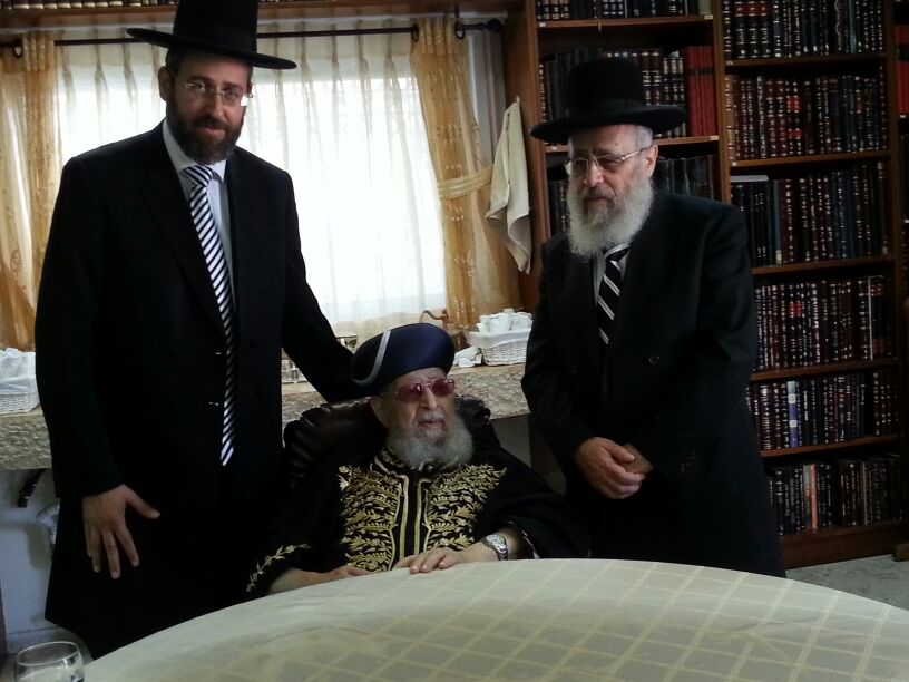 הרב דוד לאו קיבל את ברכת ותמיכת הגר"ע יוסף