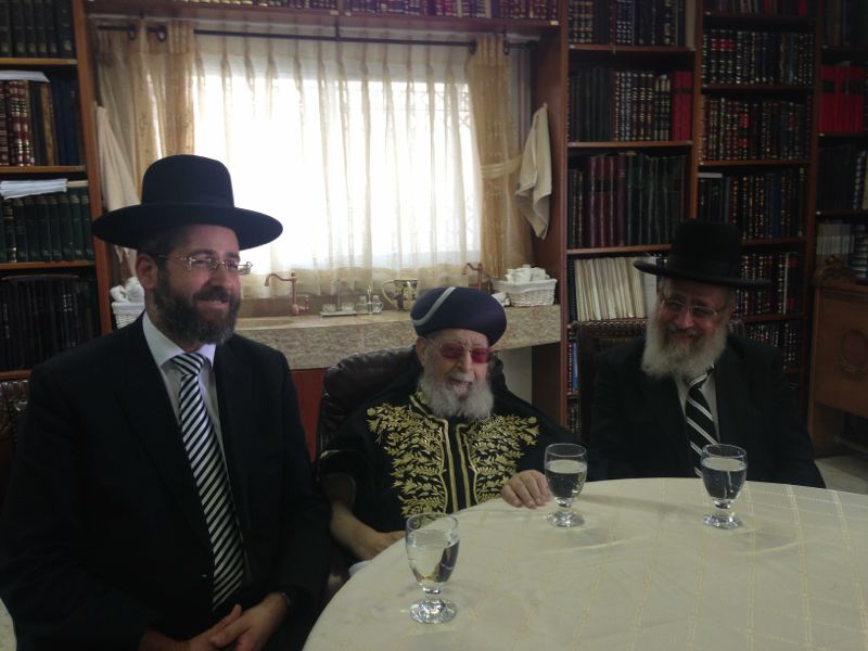 הרב דוד לאו קיבל את ברכת ותמיכת הגר"ע יוסף