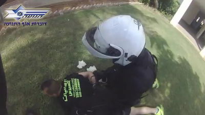 מרדף של אופנועי משטרה בחדרה • צפו בוידאו