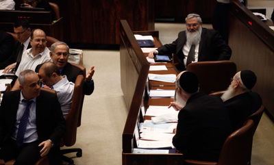 נתניהו והחרדים במליאת הכנסת, השבוע