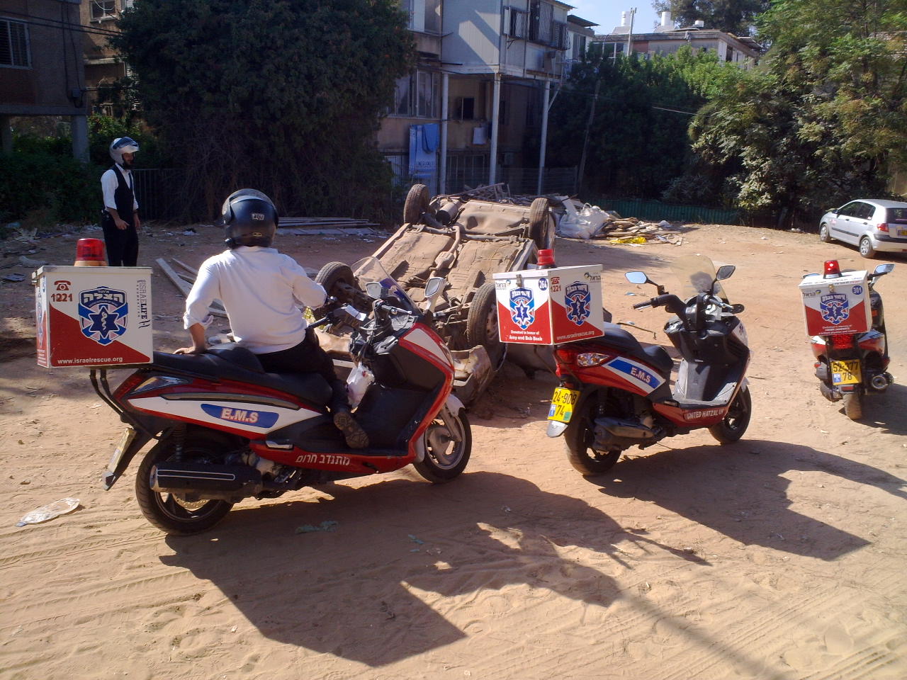 בני ברק: הרכב ההפוך התגלה כמעשה קונדס