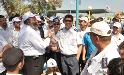 מתנדבי ארגוני ההצלה המסונפים למד"א ביום גיבוש משפחתי