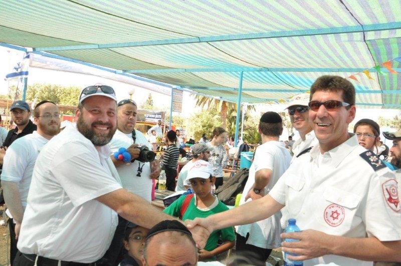 מתנדבי ארגוני ההצלה המסונפים למד"א ביום גיבוש משפחתי