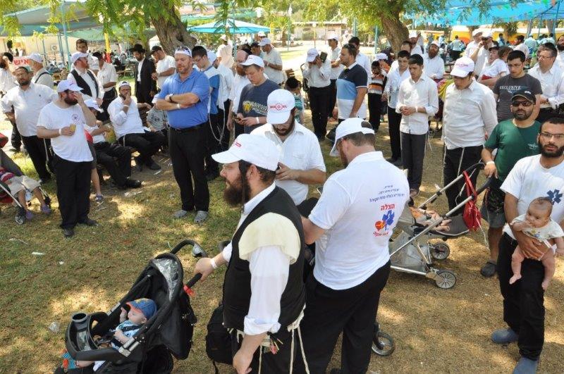 מתנדבי ארגוני ההצלה המסונפים למד"א ביום גיבוש משפחתי